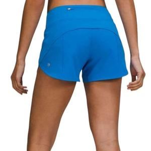 Lululemon 2022 Speed Up Lined Short 4" Running Activewear Poolside Blue 8